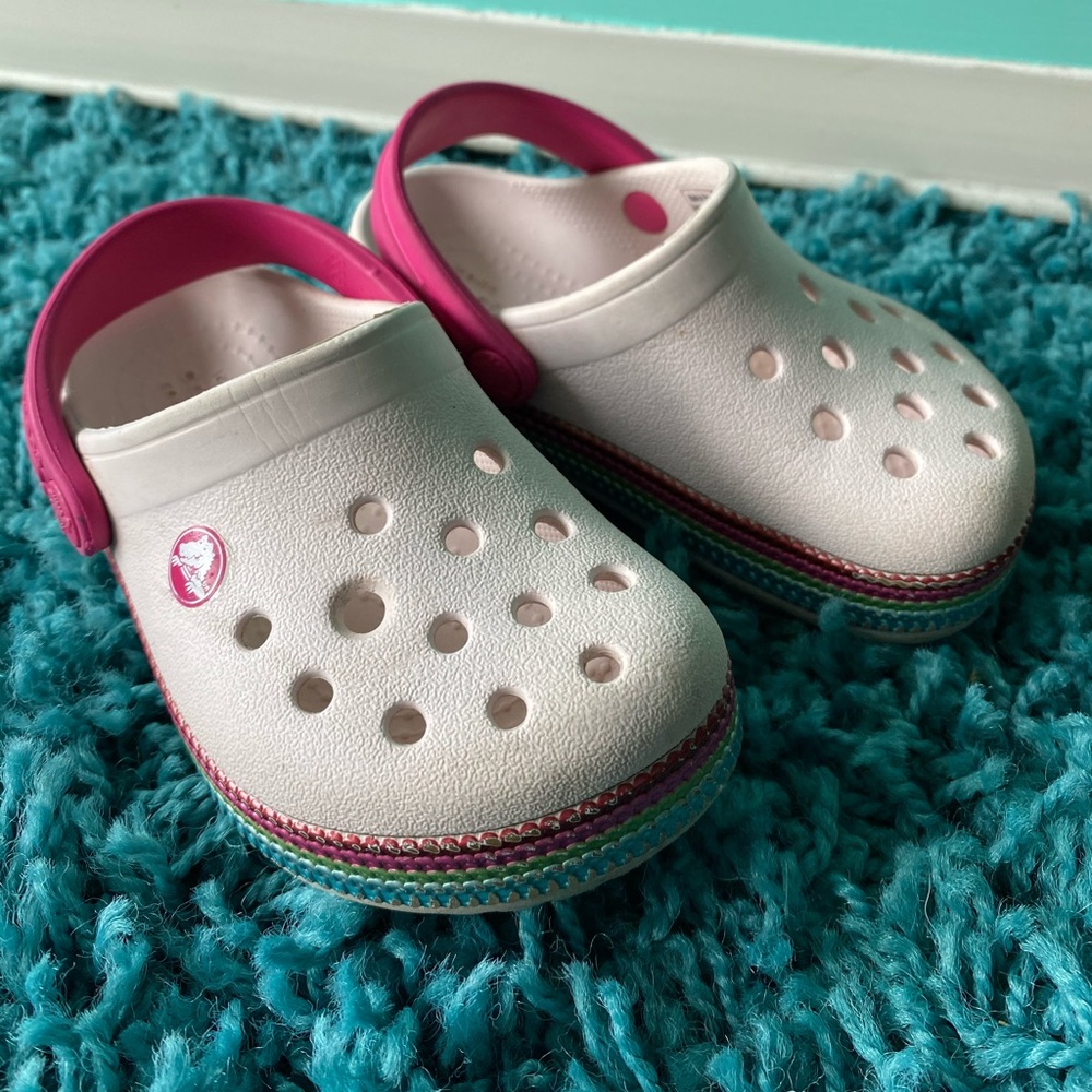 GUC Toddler Rainbow Glitter Crocs